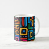 Ghana Kente Kaffeetasse (VorderseiteRechts)