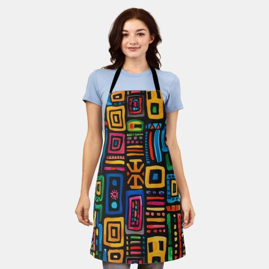 Ghana Kente Schürze (Getragen)