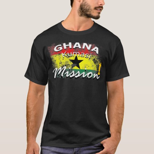 Ghana Kumasi Mormon LDS Mission Missionsgeschenk T-Shirt (Vorderseite)