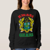 Ghana Kwasi Sunday Geboren Ashanti Kwa Language Sweatshirt (Vorderseite)