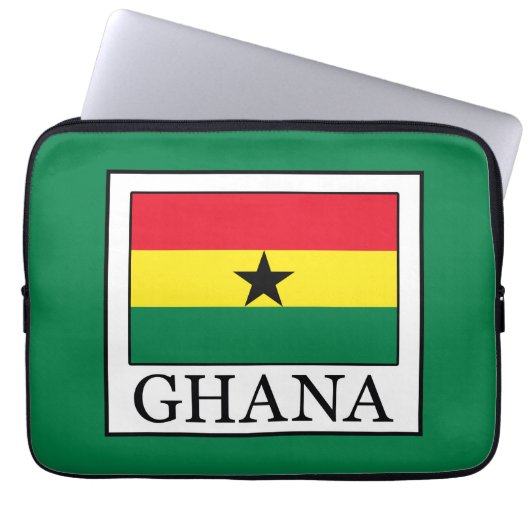 Ghana Laptopschutzhülle (Vorderseite)