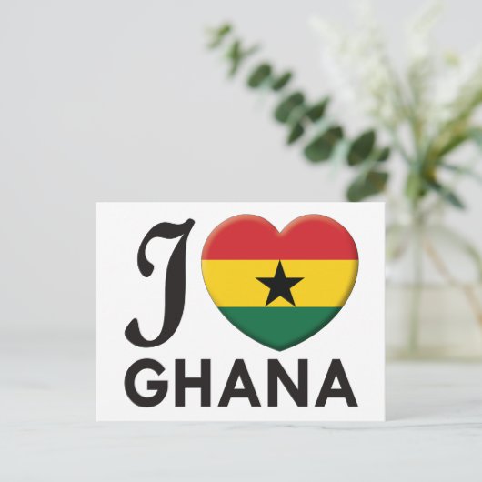 Ghana-Liebe Postkarte (Stehend Vorderseite)
