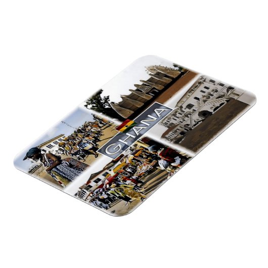 Ghana - Mosaik - Magnet (Linke Seite)
