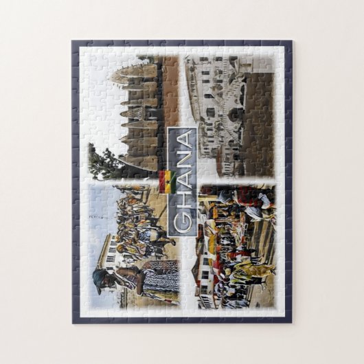 Ghana - Mosaik - Puzzle (Vertikal)