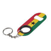 Ghana National Flag Patriotic Mini Flaschenöffner (Vorderseite Schrägansicht)