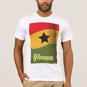 Ghana National Flag Vintages Reiseplakat T-Shirt