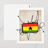 Ghana Postkarte (Vorne/Hinten)