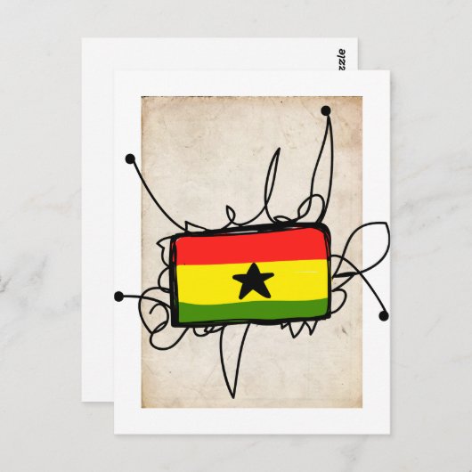 Ghana Postkarte (Vorne/Hinten)