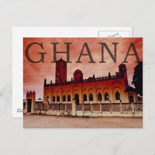 Ghana Postkarte (Vorne/Hinten)