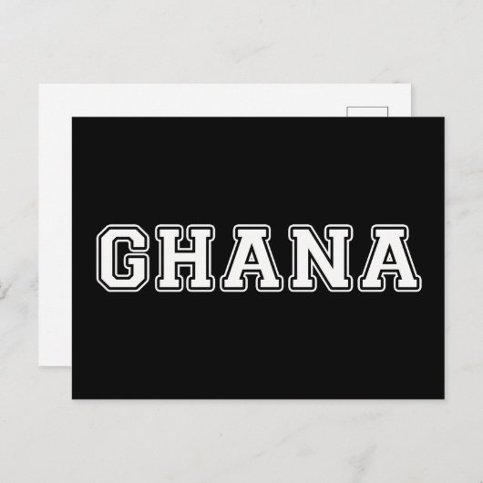 Ghana Postkarte (Vorne/Hinten)