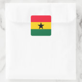 Ghana Quadratischer Aufkleber (Tasche)