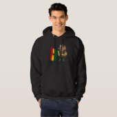 Ghana Rasta Dog Hoodie (Vorne ganz)