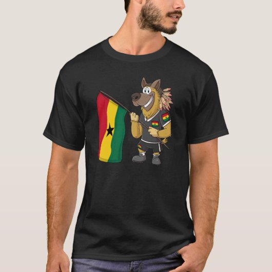 Ghana Rasta Dog T-Shirt (Vorderseite)