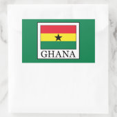 Ghana Rechteckiger Aufkleber (Tasche)