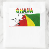Ghana Rechteckiger Aufkleber (Tasche)
