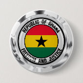 Ghana Round Emblem Button (Vorderseite)