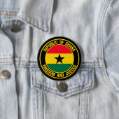 Ghana Round Emblem Button (Beispiel)