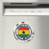 Ghana Round Emblem Magnet (In Situ (Geschirrspüler))