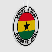Ghana Round Emblem Ornament (Vorderseite)