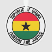 Ghana Round Emblem Ornament (Rückseite)