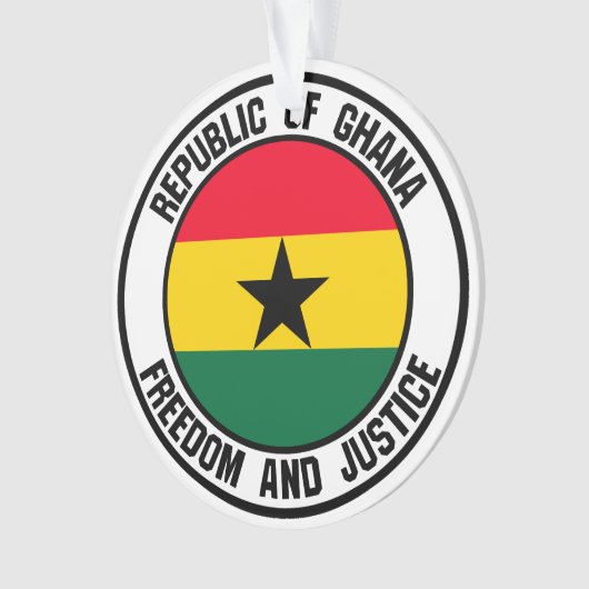 Ghana Round Emblem Ornament (Vorderseite)
