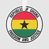 Ghana Round Emblem Ornament (Vorderseite)