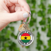Ghana Round Emblem Schlüsselanhänger (Hand)