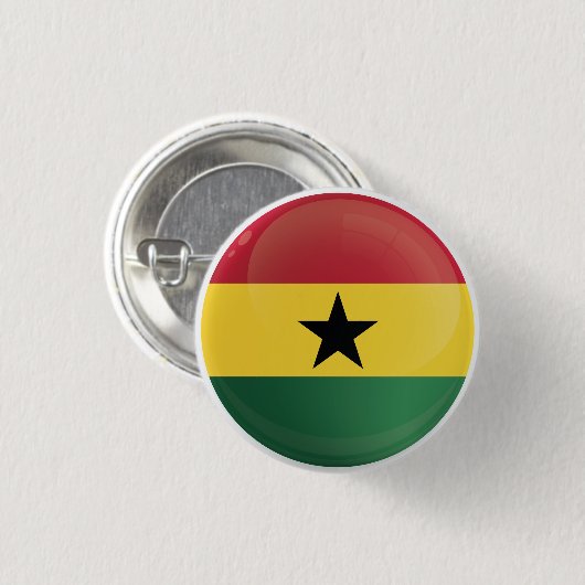 Ghana Round Icon Flag Button (Vorne & Hinten)