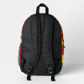 Ghana-Rucksack, patriotische, ghanaische Flagge Bedruckter Rucksack (Rückseite)