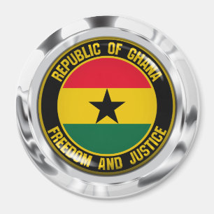Ghana-Rundemblem Magnet