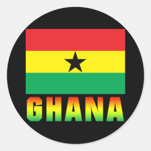 Ghana Runder Aufkleber