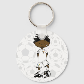 Ghana Soccer Boy Schlüsselanhänger