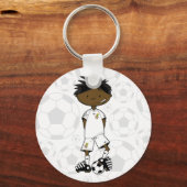 Ghana Soccer Boy Schlüsselanhänger (Vorderseite)