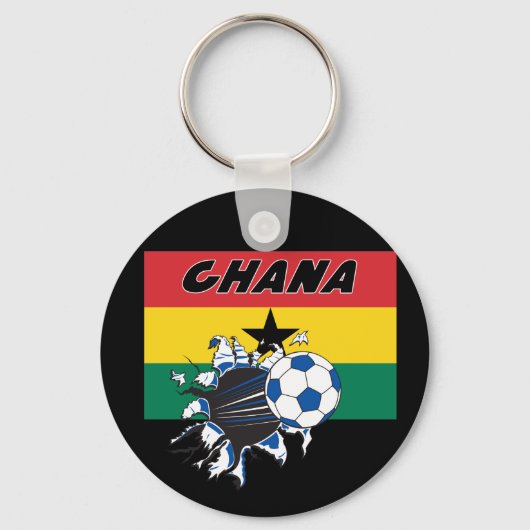 Ghana Soccer Futbol Schlüsselanhänger (Vorderseite)