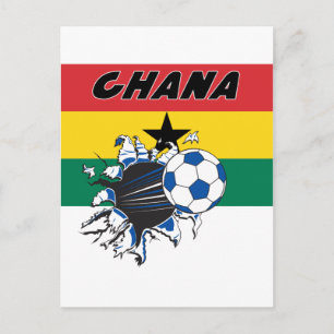 Ghana Soccer Futbol Swag Postkarte