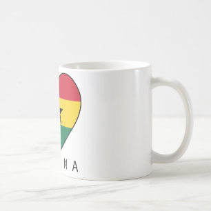 Ghana Soccer Heart "GHANA"-Herz Kaffeetasse