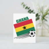 Ghana Soccer Team Postkarte (Stehend Vorderseite)