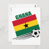 Ghana Soccer Team Postkarte (Vorne/Hinten)
