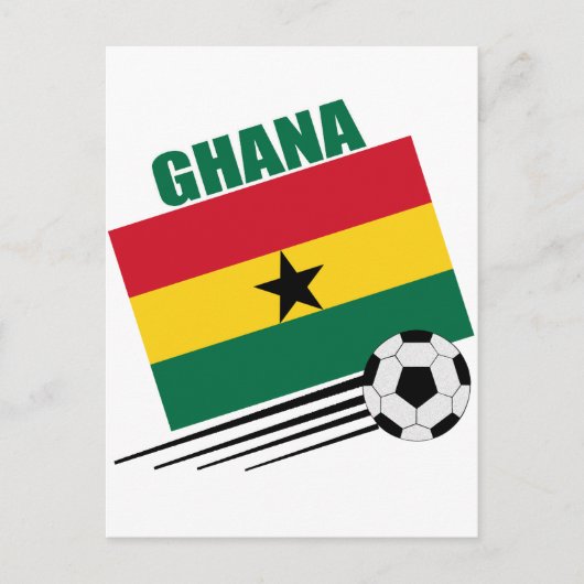 Ghana Soccer Team Postkarte (Vorderseite)