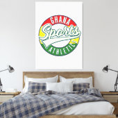 Ghana Sports Athletics Retro-Logo Leinwanddruck (Insitu (Schlafzimmer))