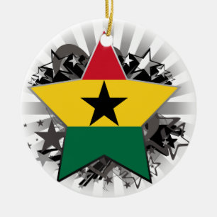 Ghana-Stern Keramikornament