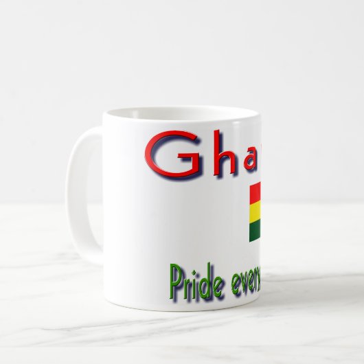 Ghana Stolz Kaffeetasse (Vorderseite Links)
