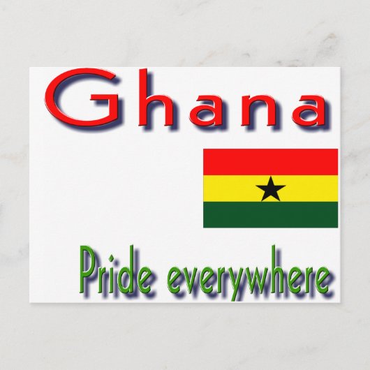 Ghana Stolz Postkarte (Vorderseite)