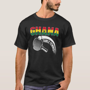 Ghana Table Tennis unterstützt Ghanian Ping Pong T T-Shirt