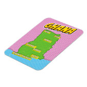 Ghana Travel Map Magnet (Linke Seite)