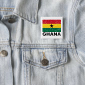 Ghana-Vintage-Flagge Button (Beispiel)