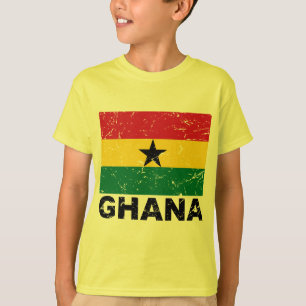 Ghana-Vintage-Flagge T-Shirt