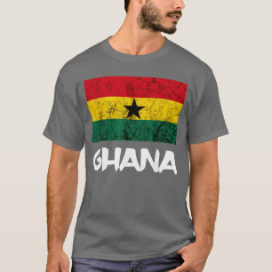 Ghana Vintage Ghanaische Flagge Afrika Ghanaische T-Shirt