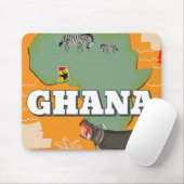Ghana Vintage Reiseplakat Mousepad (Mit Mouse)