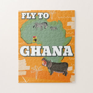 Ghana Vintage Reiseplakat Puzzle